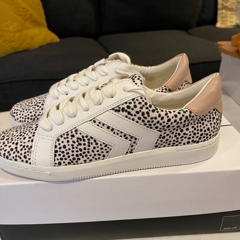 Brand New Dolce Vita Spotted Canvas Sneakers